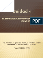 Unidad4 - El Emprendedor Como Generador de Ideas de Inversión