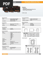 Dual Display, Multifunction Timer XT546 / XT246 / XT346: Features