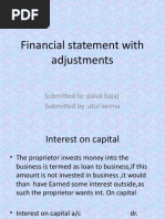 Financial Statements With Adjustments (Accounts)