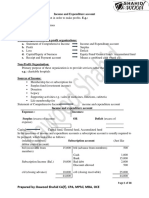 Income and Expenditure Account Assignment