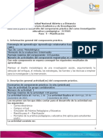 Guía para El Desarrollo Del Componente Práctico - Unidad 3 - Paso 4 - Planificación - Componente Práctico