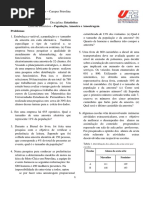 Lista de Exercício - Amostra, População e Amostragem