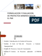 Formulacion y Evaluacion de Proyectos Mineros