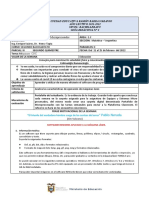 Unidad Educativa Ramón Barba Naranjo AÑO LECTIVO 2021-2022 Nivel: Bachillerato Guía Didáctica #3