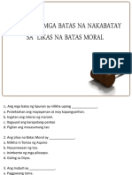 Mga Batas Na Nakabatay Sa Likas Na Bats MOral