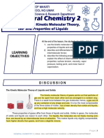 Module 1 - KINETIC MOLECULAR THEORY, IMF, AND PROPERTIES OF LIQUID