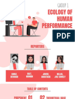 Ecology of Human Performance: Group 1