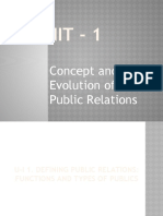 Unit - 1 Public Relations