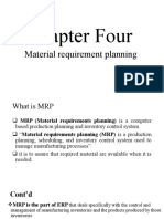 Chapter Four: Material Requirement Planning