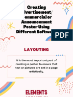 Creating Advertisement/ Commercial or Announcement Poster Using Different Software