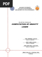 Plate 2 Computation of Gravity Loads