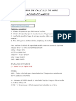 Memoria de Calculo de Aire Acondicionado PDF