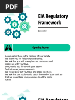 Lesson 3 - EIA Regulatory Frameworks