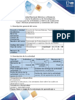 Guía de Actividades - Fase 1 Revisar Presentación y Contenidos Del Curso