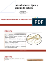 Materiales, Tipos y Tecnicas de Sutura