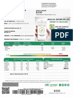 Pulido Cano Alberto: Total $330.20