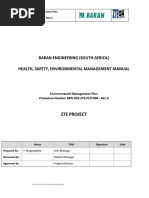 Baran Engineering (South Africa) Health, Safety, Environmental Management Manual