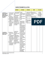 Cuadro de Programacion Tratamiento Dislexia