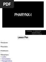 Pharynx-I: Presented By:-Dr. Sushma Tomar Associate Professor Department of Anatomy