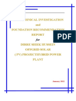 Geotechnical - Investigation - For Dirre Sheik Husien - PV - Hybrid - Power - Plant