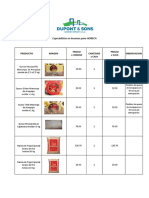 Lista de Precios X HORECA