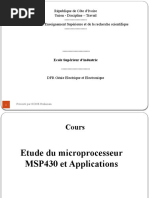 Le Microprocesseur MSP430