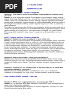 L-12 Sound Notes In-Text Questions NCERT Textbook For Class 9 Science - Page 162