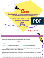 Puntos en El Espacio, Trazas, Graficas de Superficies