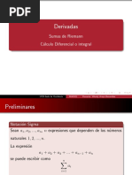 Derivadas: Sumas de Riemann C Alculo Diferencial o Integral