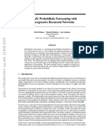 Deepar: Probabilistic Forecasting With Autoregressive Recurrent Networks