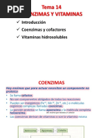 Tema 14. COENZIMAS Y VITAMINAS