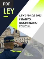 Cartilla LEY 2196 DE 2022 Estatuto Disciplinario Policial