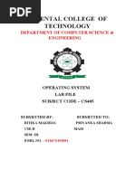 Oriental College of Technology: Department of Computer Science & Engineering