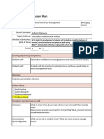 Lesson Plan Stress