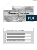 Slide - Abordagens Psicológicas