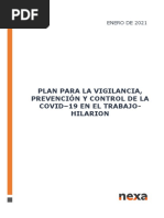 Plan para La Vigilancia Prevención y Control de La Covid19 en El Trabajo-Hilarion 2021 Actualizado