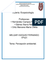 Tema Percepción Ambiental Melgar Vazquez Fernando