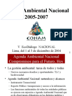 Agenda Ambiental Nacional 2005-2007 Final 3-12-04