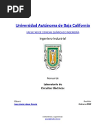Manual de Laboratorio. Circuitos Eléctricos - 22-1