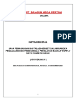 Ik Pemasangan Genset Gis Senayan