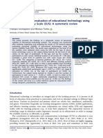 Perceived Usability Evaluation of Educational Technology Using The System Usability Scale (SUS) : A Systematic Review