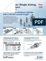 Pin Cylinder: Single Acting, Spring Return: A Short-Stroke Miniature Cylinder With A Shorter Overall Length