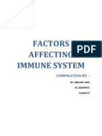 Factors Affecting Immune System