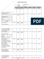 Trainee Progress Sheet