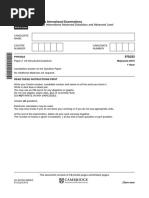 Cambridge International Advanced Subsidiary and Advanced Level