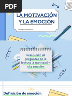 Preguntas de La Motivación y La Emoción