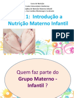 Aula 1 Introdução Ao Grupo Materno Infantil