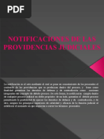 Notificación de Providencias Judiciales y Recursos