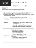 Activity 8.2 The Miniscule School Curriculum: The Lesson, A Closer Look