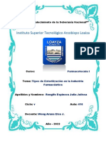 Modalidades Utilizadas para Esterilizar Productos Farmacéuticos